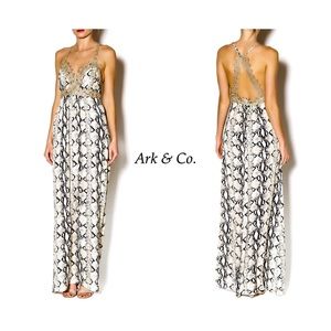 Ark & Co. Snake-print Maxi Dress Size M (4-6)